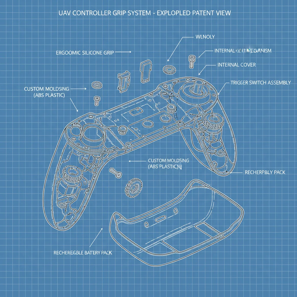Expertly Crafted custom molded UAV controller grips / OEM silicone controller handle cover Solutions