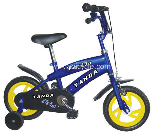 Black Kids Bike With Steel Chain Cover