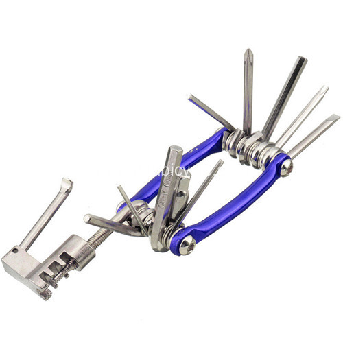 Multi-Function Black Pocket Bike Tool