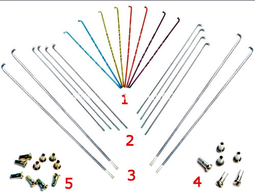 Bicycle Spokes with Nipples