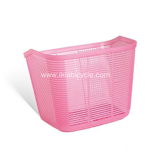 Hand Woven Plastic Colorful Children Bicycle Basket