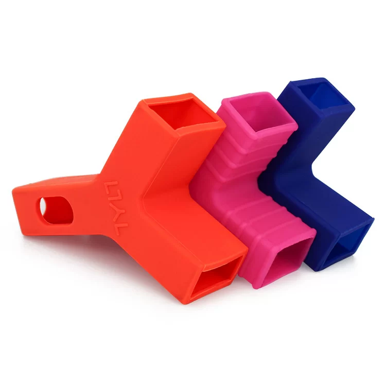 Y-shaped liquid silicone products Can process customized liquid silicone accessories Small Electrical Appliance LSR Silicone Parts