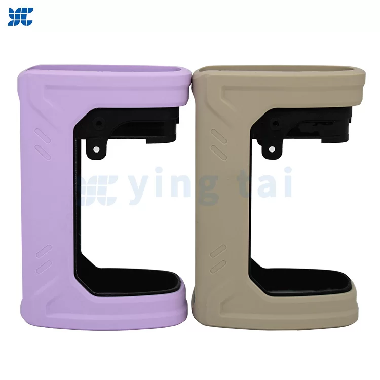 Liquid silicone wrapped plastic frame Waterproof silicone layer wrapped around plastic bracket Silicone sealing parts for household electronics