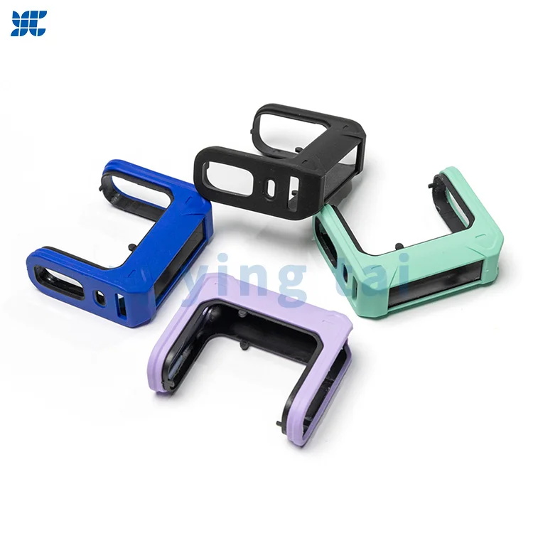 Small atomizer liquid silicone encapsulation accessories LSR silicone wrapped plastic bracket Mini Silicone Frame Factory