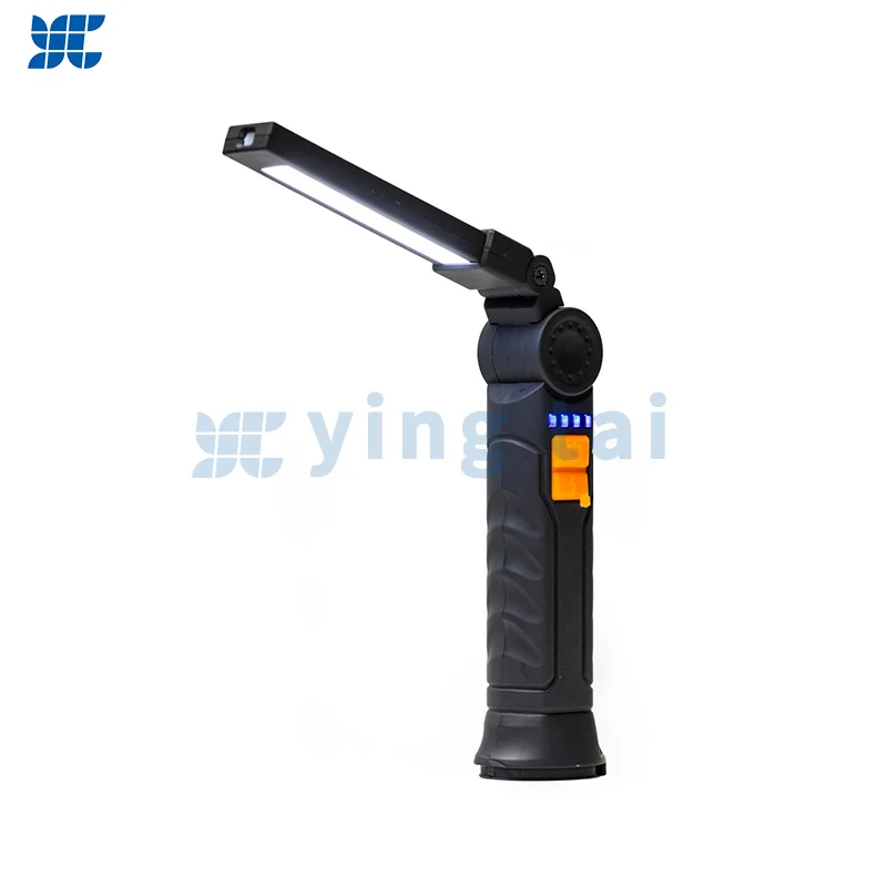 Strong magnetic attraction LED lighting Strong rechargeable flashlight Factory produces double-sided folding electric lamps