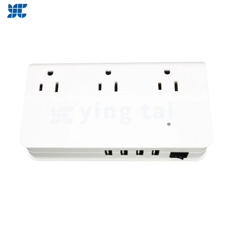 Multi functional USB office multi slot power strip Independent sub control switch socket plug Conference table power converter
