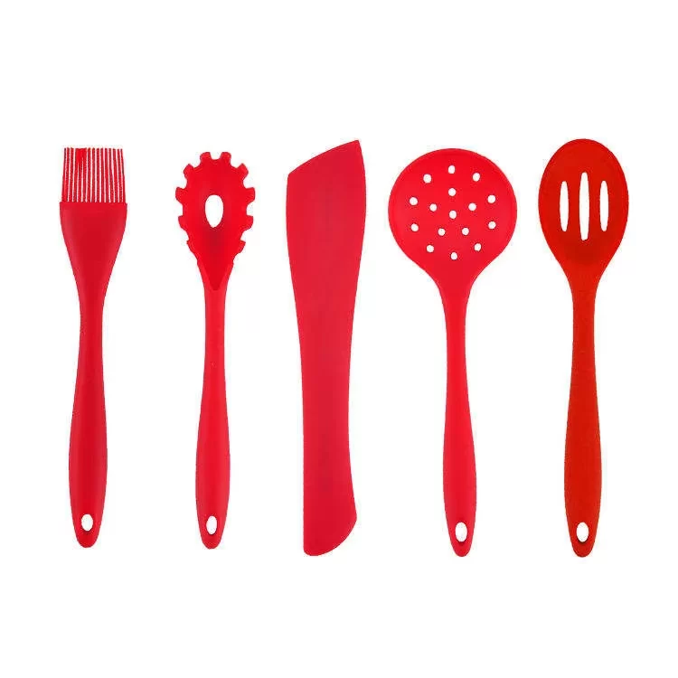 Home and Kitchen Accessories Heat Resistant Food Silicone Kitchen Utensils Cooking Spatula Set