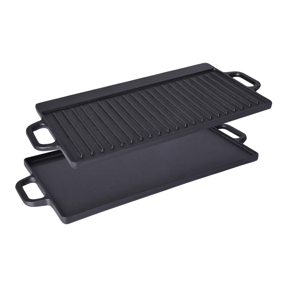 Cast Iron Reversible Grill and Griddle Plate