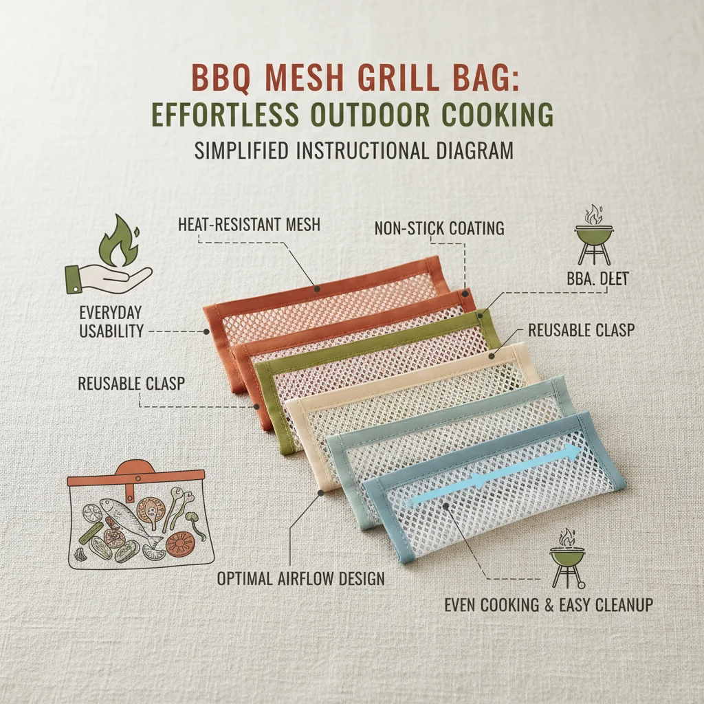 Enhance Your Grilling Experience with Versatile BBQ Mesh Grill Bags