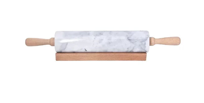 A White Marble Rolling Pin Resists Sticking Well