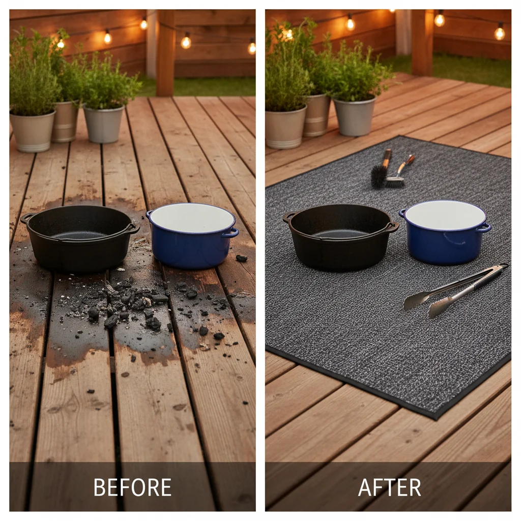 Premium BBQ Protection Mat for Outdoor Deck and Floor Safety