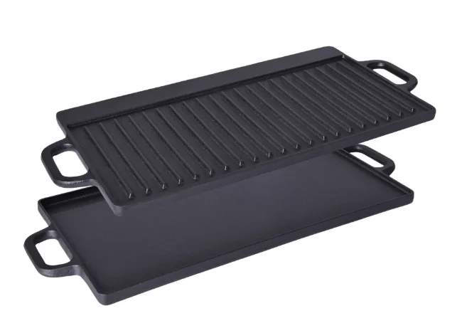 Portable Outdoor Cooking with a Steak Cast Iron Plate