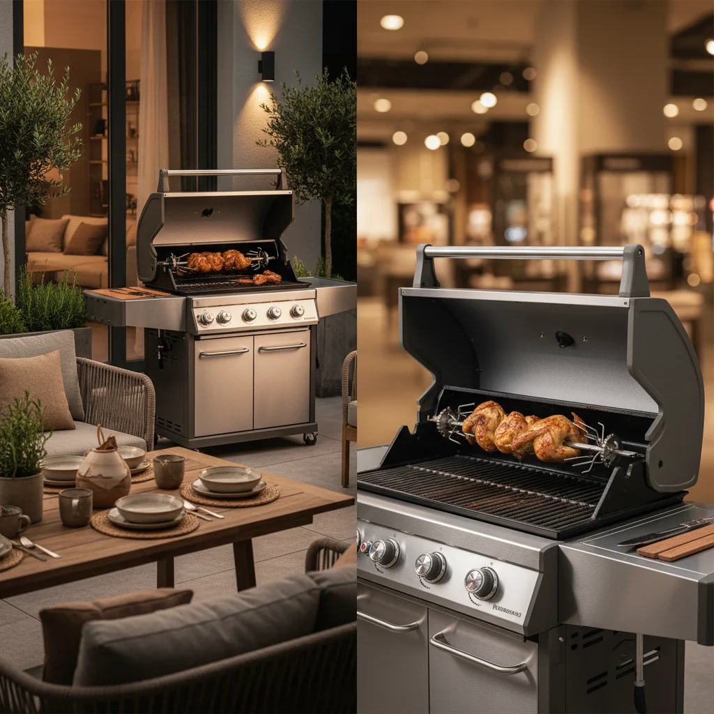 Maximize Outdoor Cooking with a Premium 6 Burner BBQ with Rotisserie
