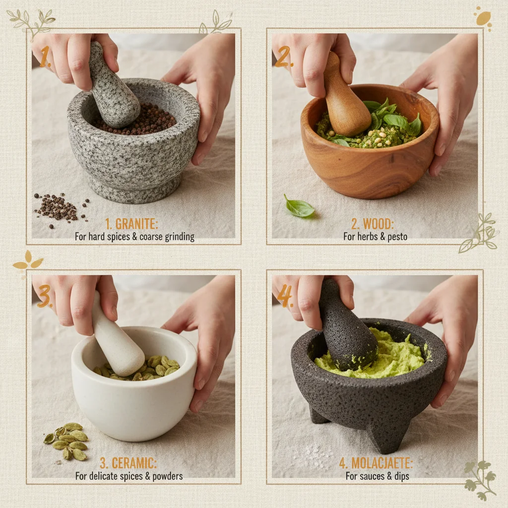 Exploring Different Types of Mortar and Pestle for Optimal Results