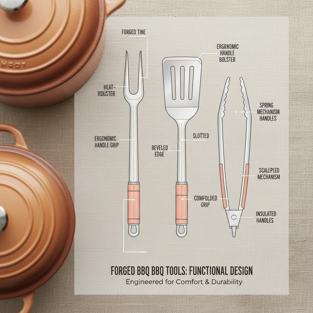 High Quality Forged BBQ Tools for Professional Outdoor Cooking