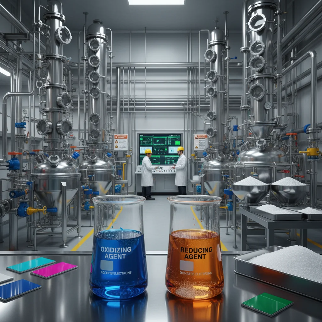 How to define oxidizing agent and reducing agent in textiles