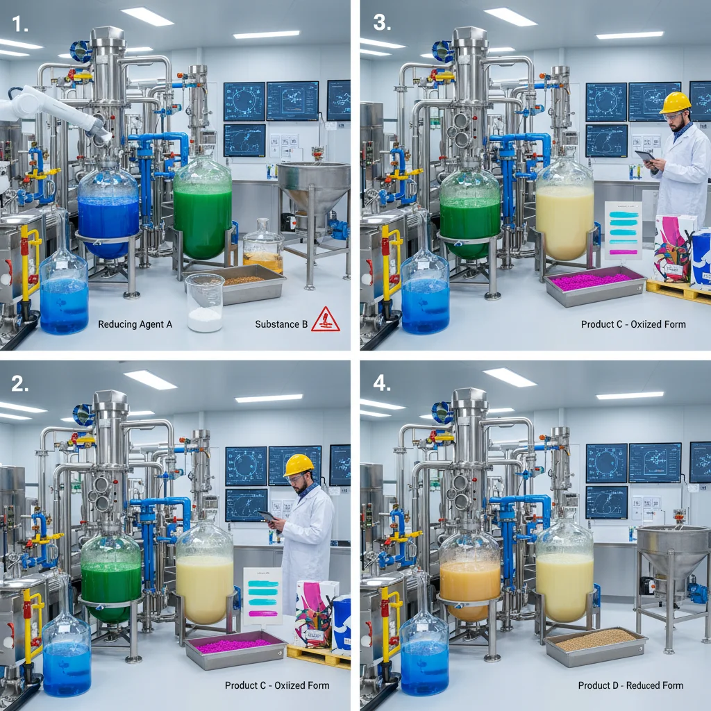 How a reducing agent undergoes oxidation or reduction in Textiles