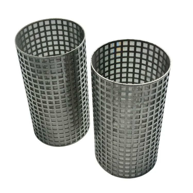 Perforated Metal Mesh Cylinder