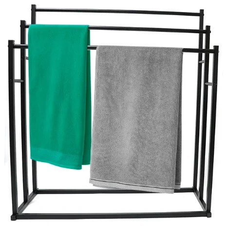 Simple Free Standing Towel Rack For Bathroom Comfort