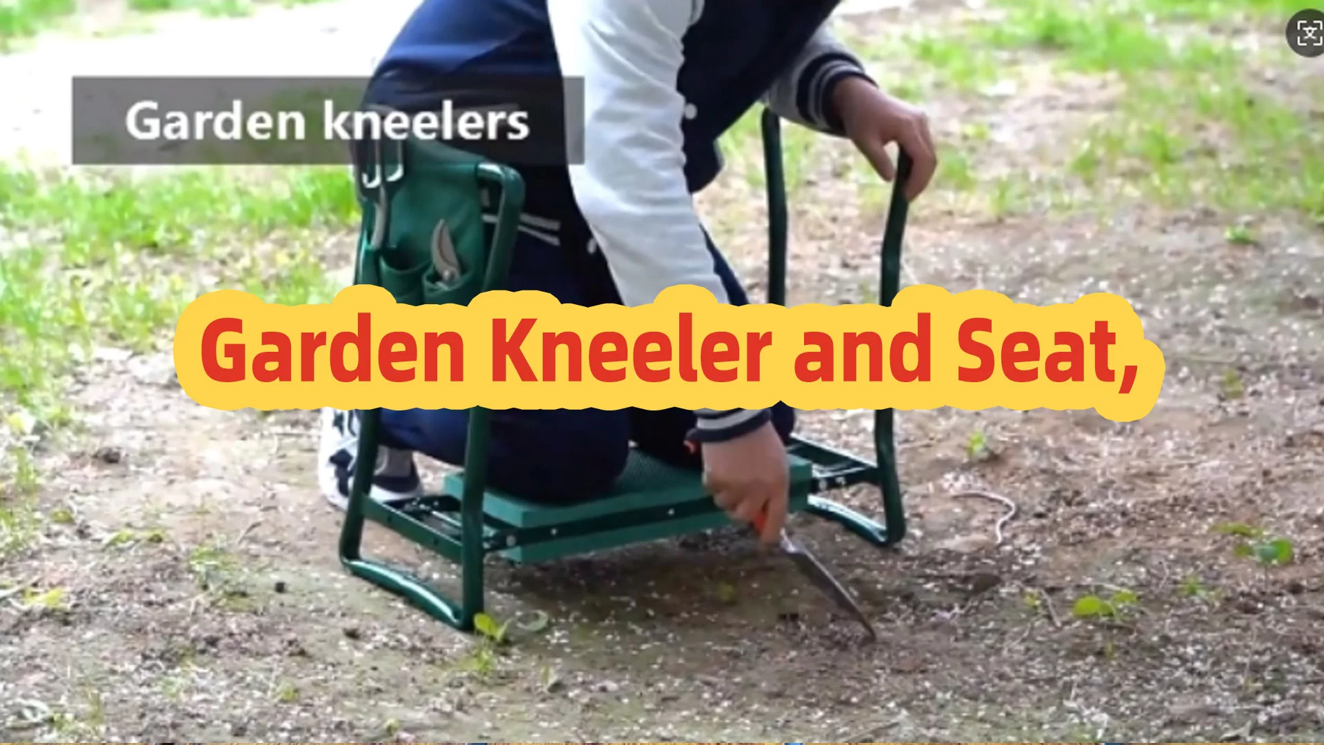Garden kneeler and Seat, Foldable Garden Stool for Kneeling and Sitting to Prevent Kneeler