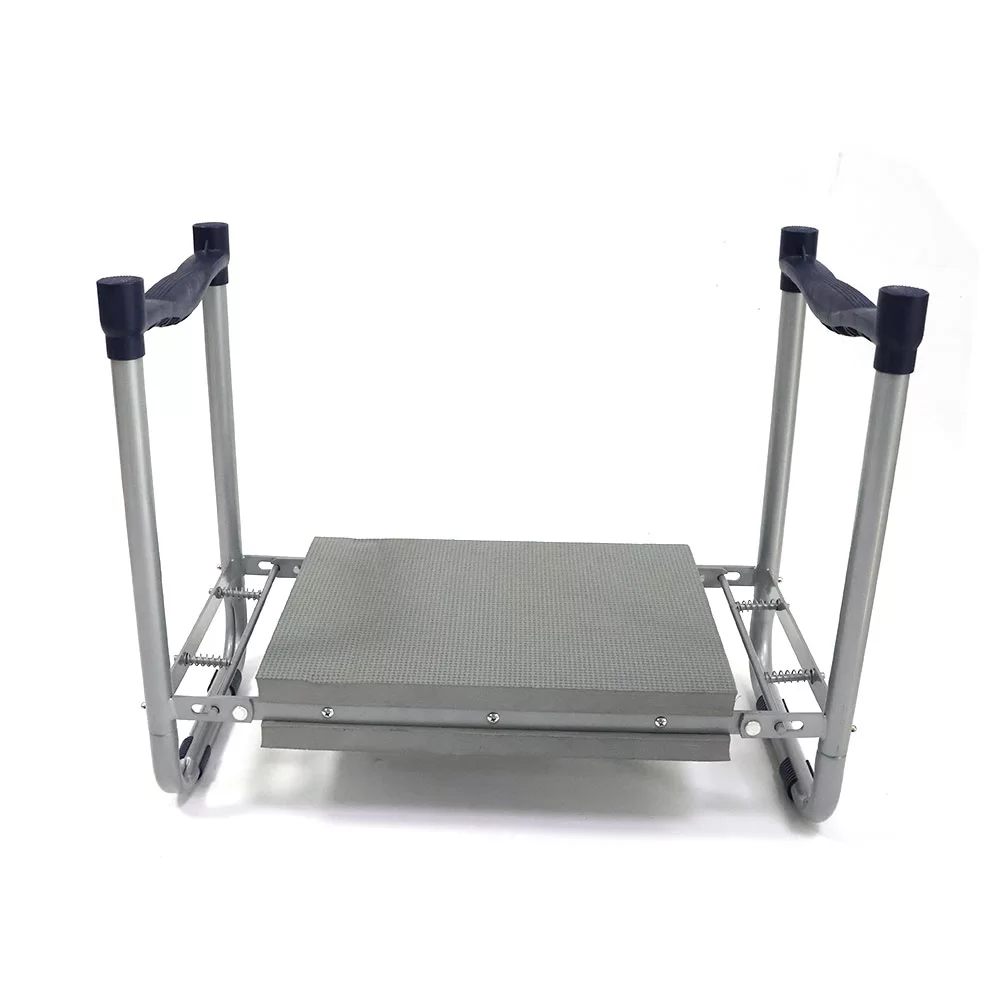 Grey Removable Handle Folding Garden Kneeler and Seat