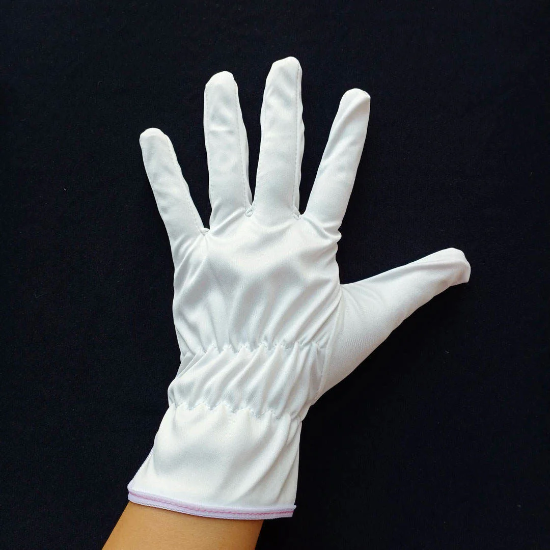 Microfiber Gloves Scratches Fingerprints Protection for Jewelry Collectibles Lenses Coin Silver Archival Costume Inspection