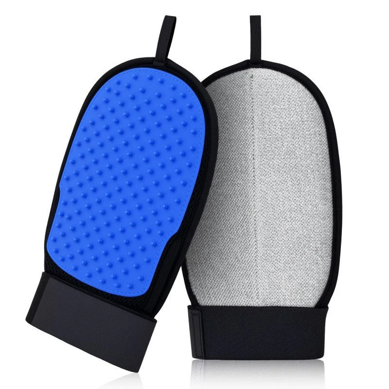 Pet Grooming Cat Hair Removal Glove for Clothes Bed Mat Sofa, Pet Hair Remover Massage Deshedding Glove for Dogs Cats