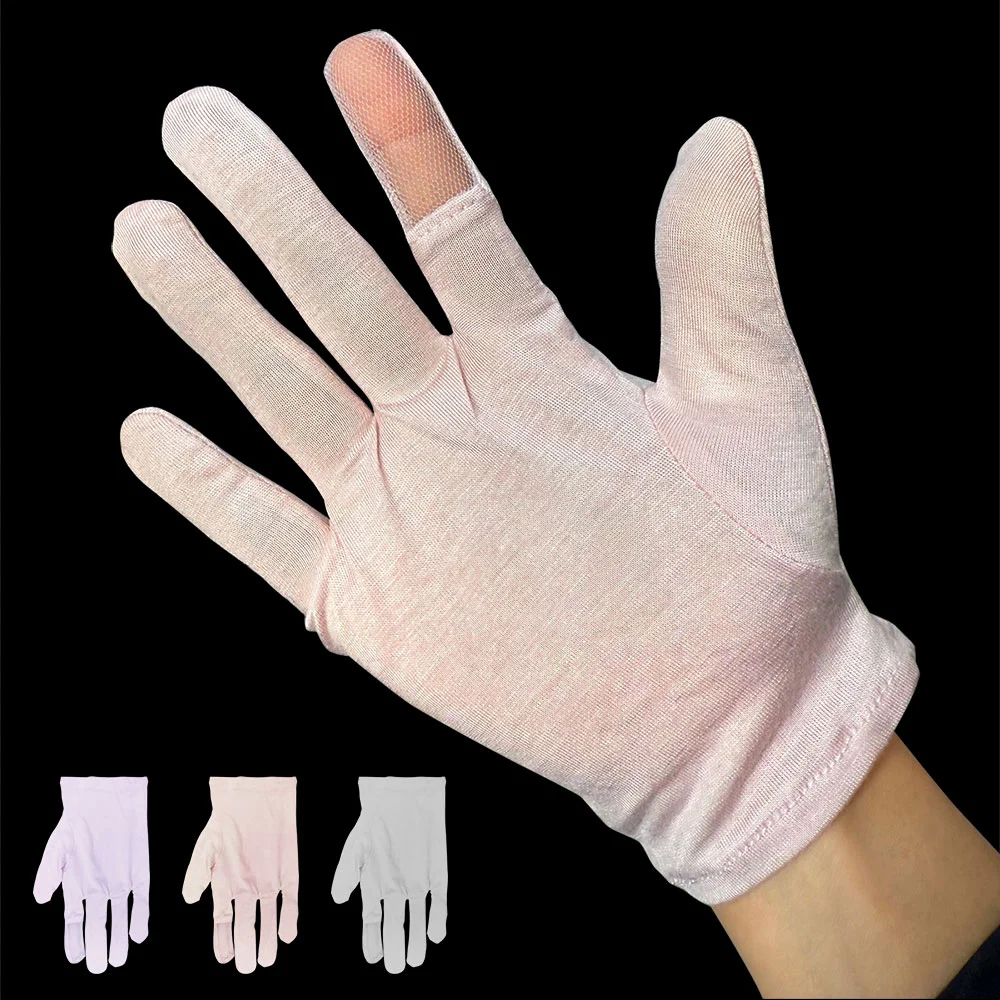 hand masking gloves moisturizing gloves For Women, Cotton Touchscreen Self Care Gloves for SPA Sleep & Nighttime Moisturizing