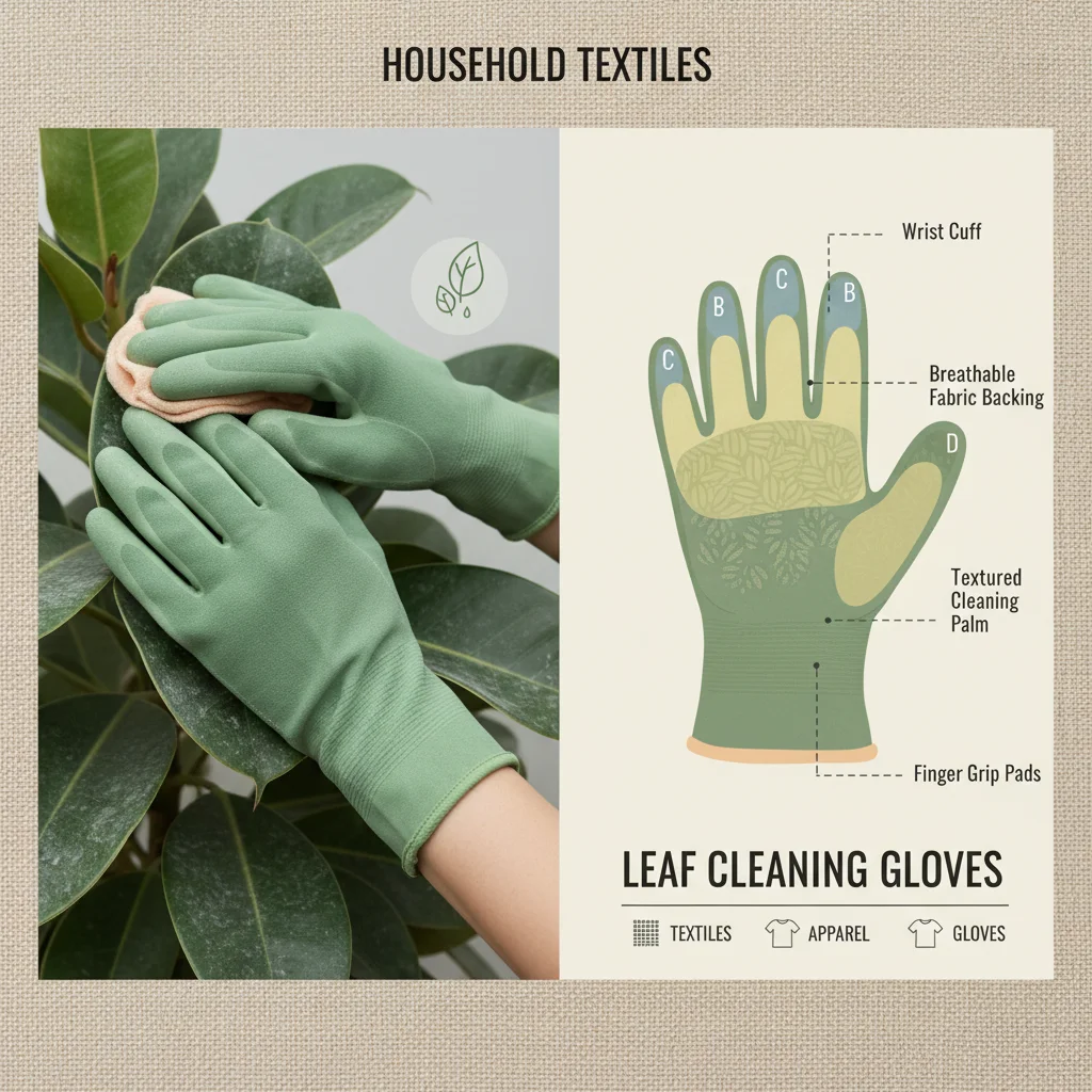 Professional Leaf Cleaning Gloves for Plant Care and Health