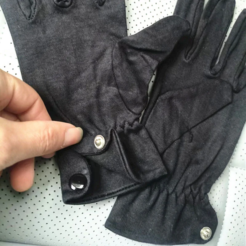 Professional 3Rib White Cotton Gloves China Factory Suppliers for Ceremonial Uniforms
