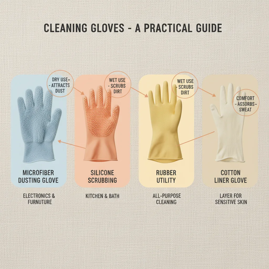 Comprehensive Guide to Types of Cleaning Gloves for Hygiene and Safety