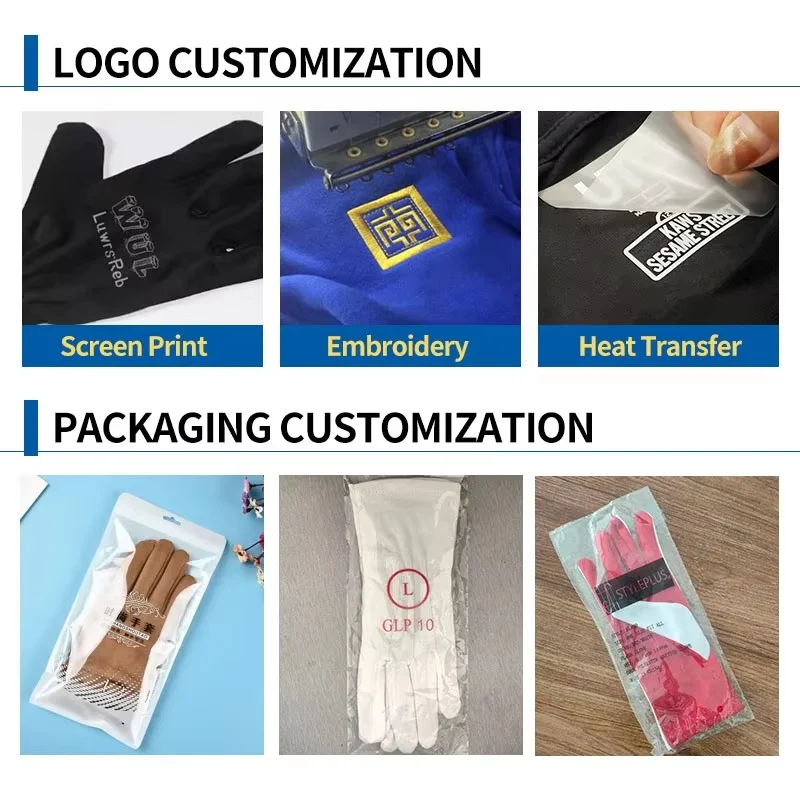 Gants hydratants 100 % coton de qualité supérieure Gants de spa réutilisables pour mains sèches, vente en gros OEM, embTousage personnalisé, produits de soins des mains