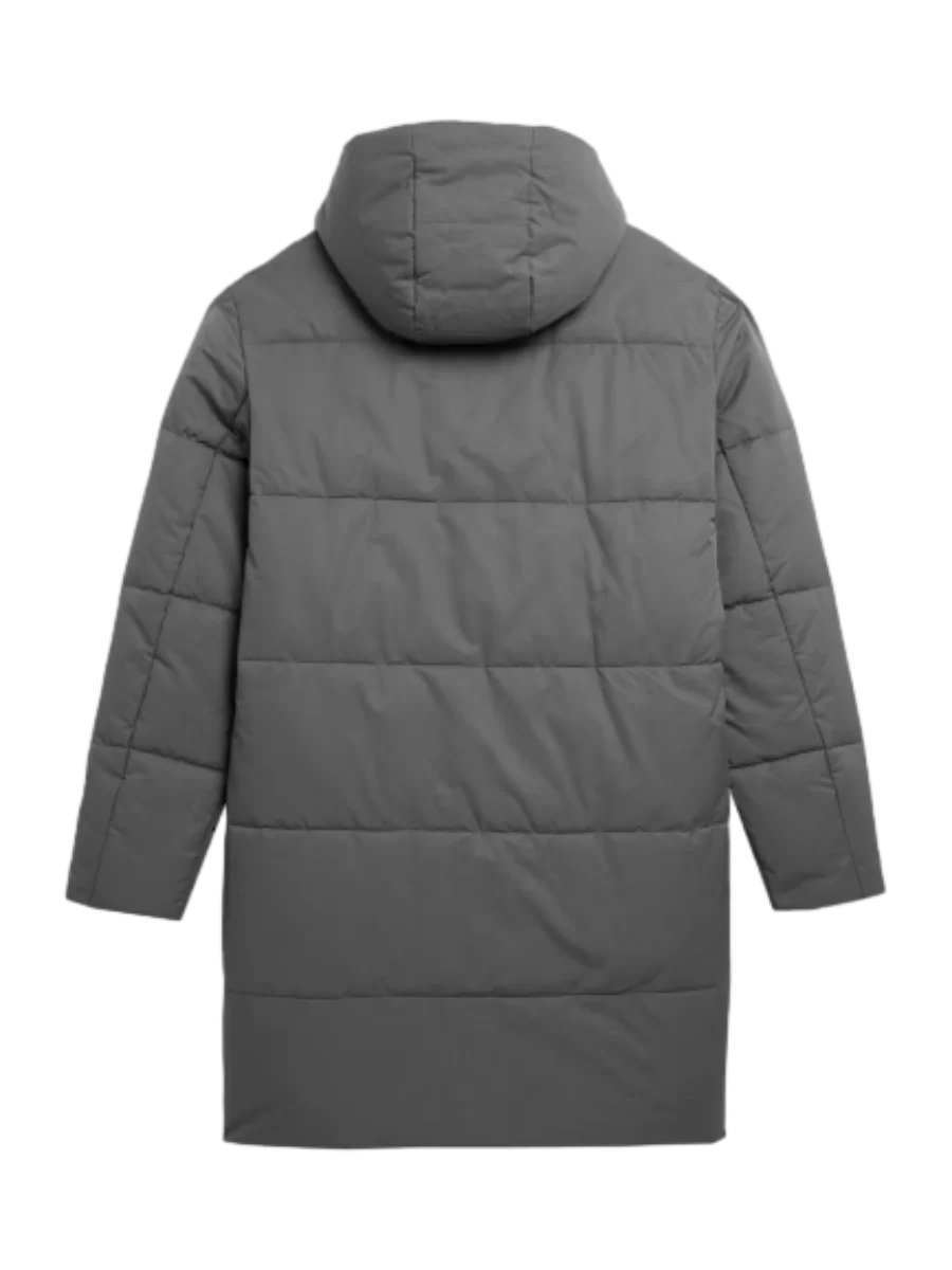 Casaco longo acolchoado casual dos Página inicialns