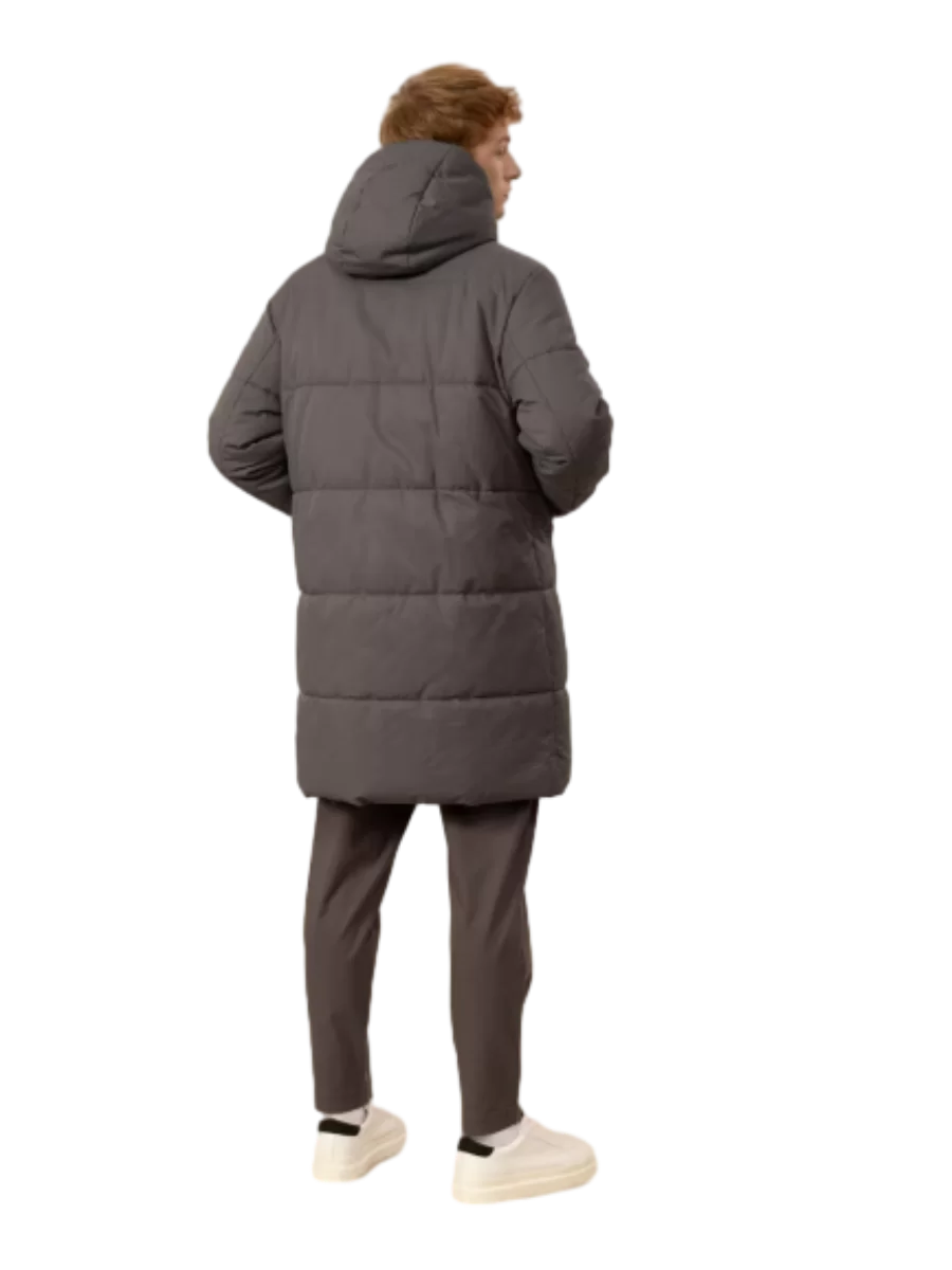 Casaco longo acolchoado casual dos Página inicialns