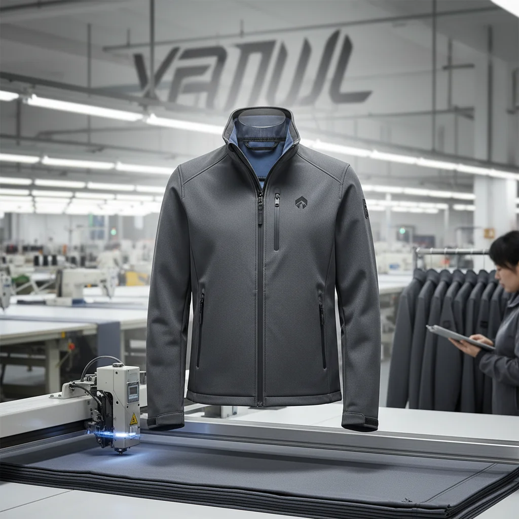 Technical Softshell Windbreaker for Outdoor and Industrial Use