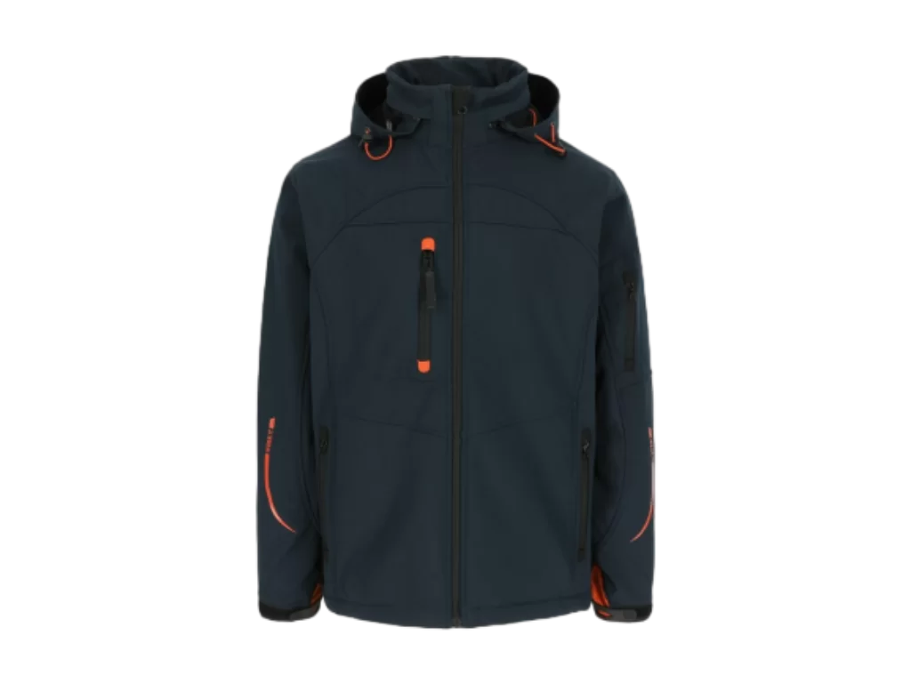 Multi-bolso respirável, repelente à água e à prova de vento 3 camadas Softshell Jacket