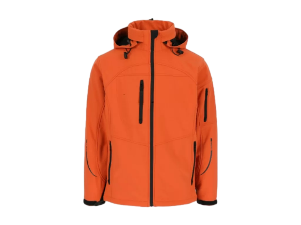 Multi-bolso respirável, repelente à água e à prova de vento 3 camadas Softshell Jacket