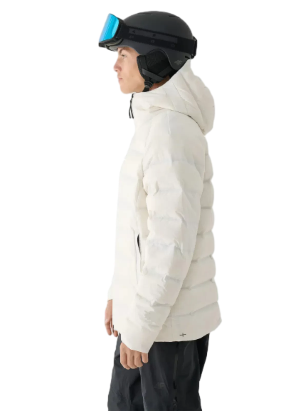 Mens horizontal selado acolchado jaqueta