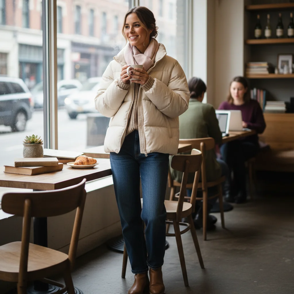 Stay Warm in Style with Womens Cream Puffer Jackets A Comprehensive Guide