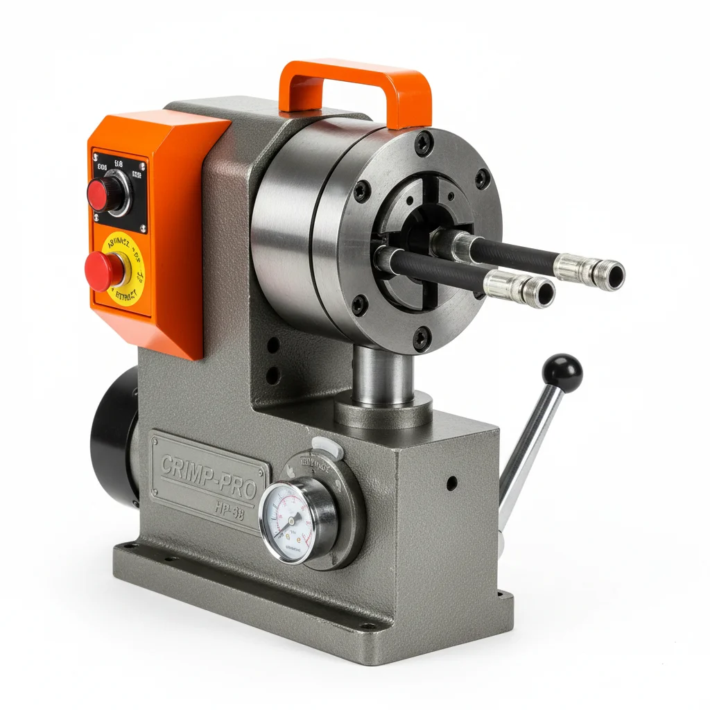 Professional Hydraulic Hose Crimper 1 4 3 8 in Capacity for Industry