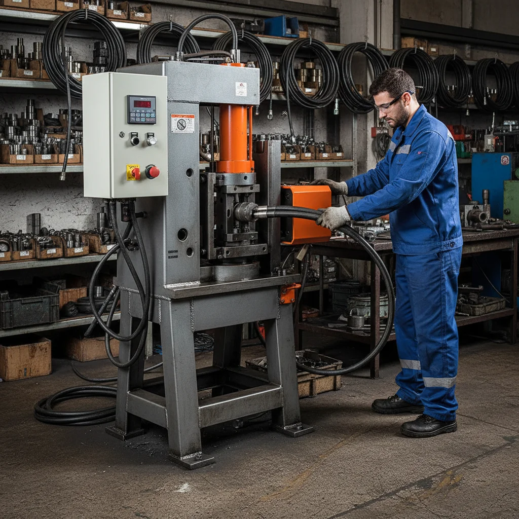 Precision Hose Gripping Machine for Hydraulic Assembly