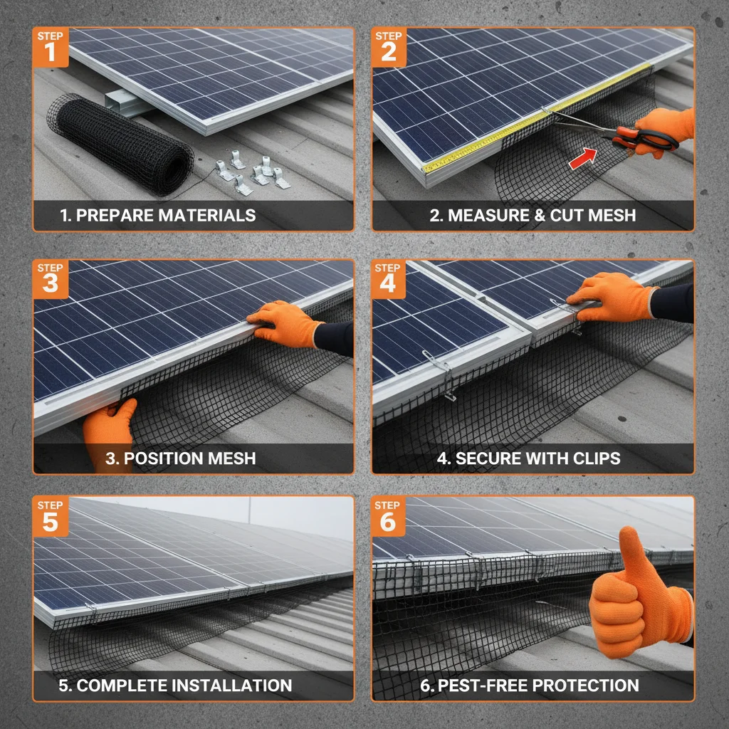 Protect Solar Energy Systems with Solar Panels Pigeon Mesh