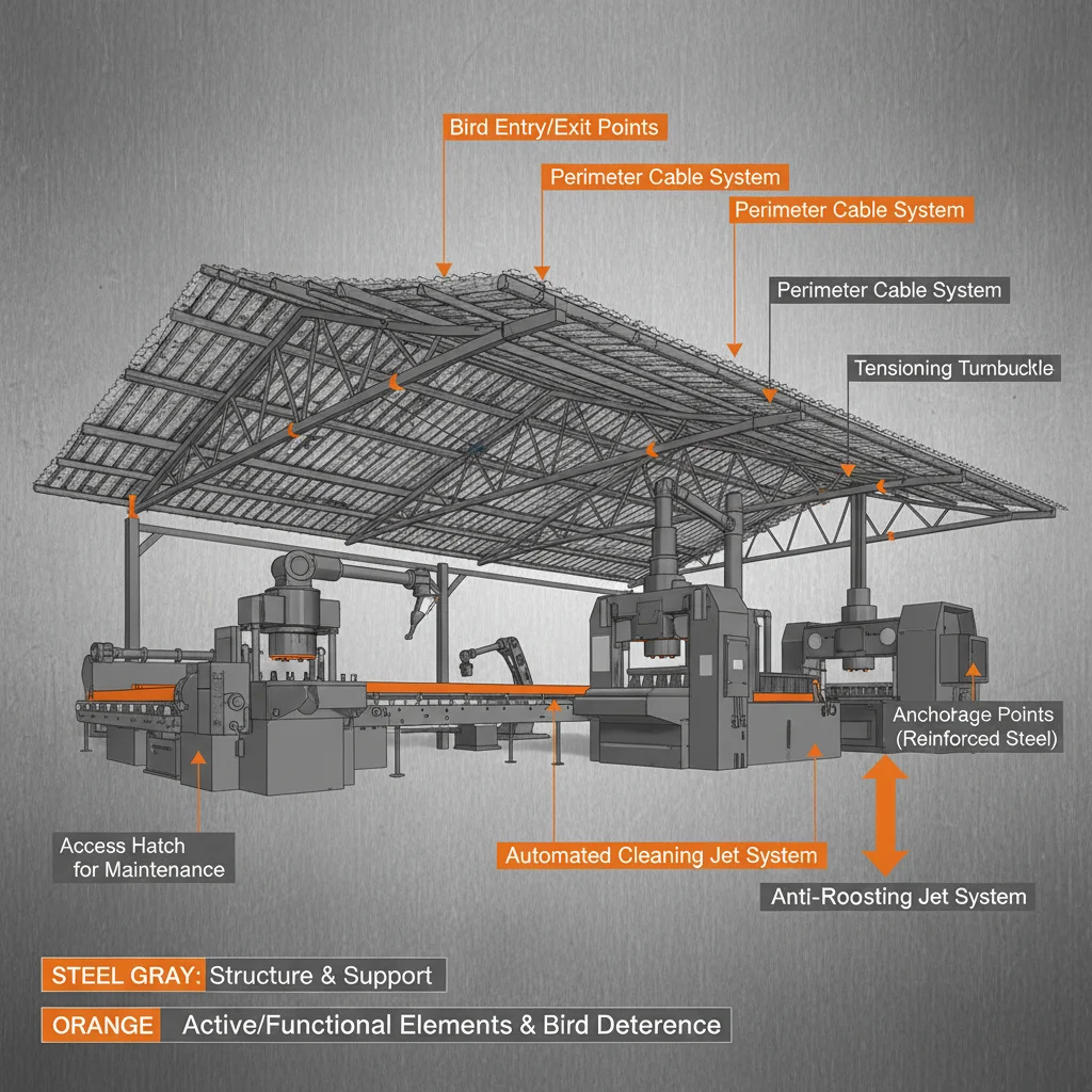 Precision Engineering Roof Netting for Birds