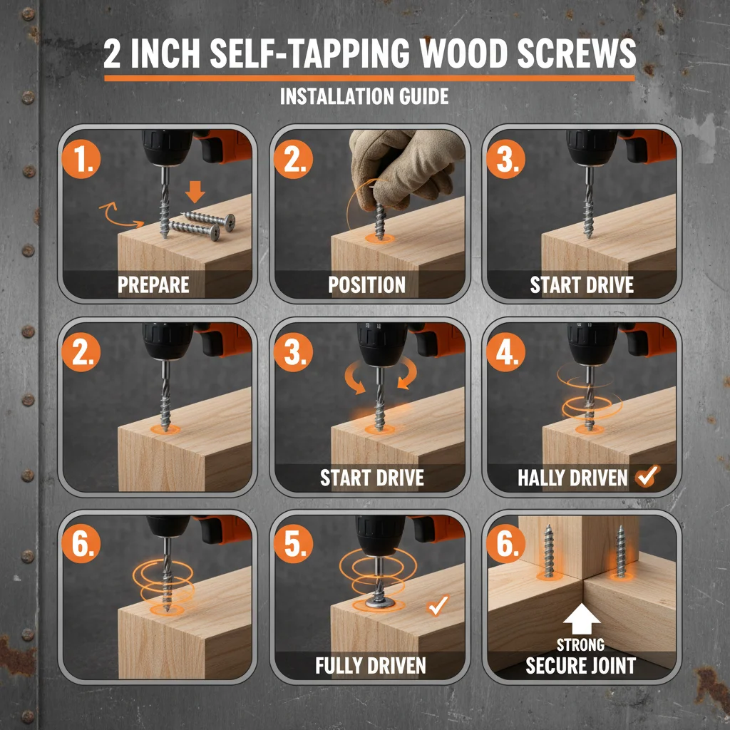 Comprehensive Guide to 2 Inch Self Tapping Wood Screws for Woodworking Projects