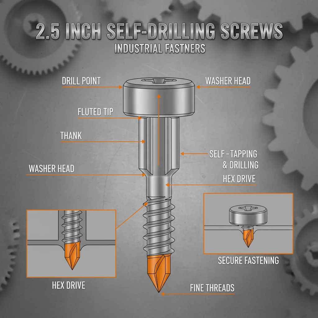 Comprehensive Guide to 2.5 Inch Self Drilling Screws and Their Applications