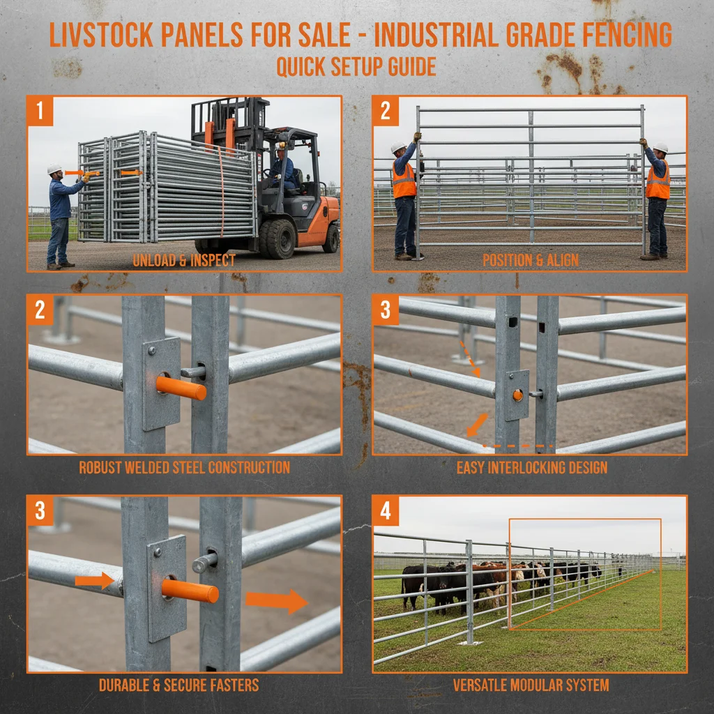 High Quality Livestock Panels for Sale Enhance Animal Management Solutions