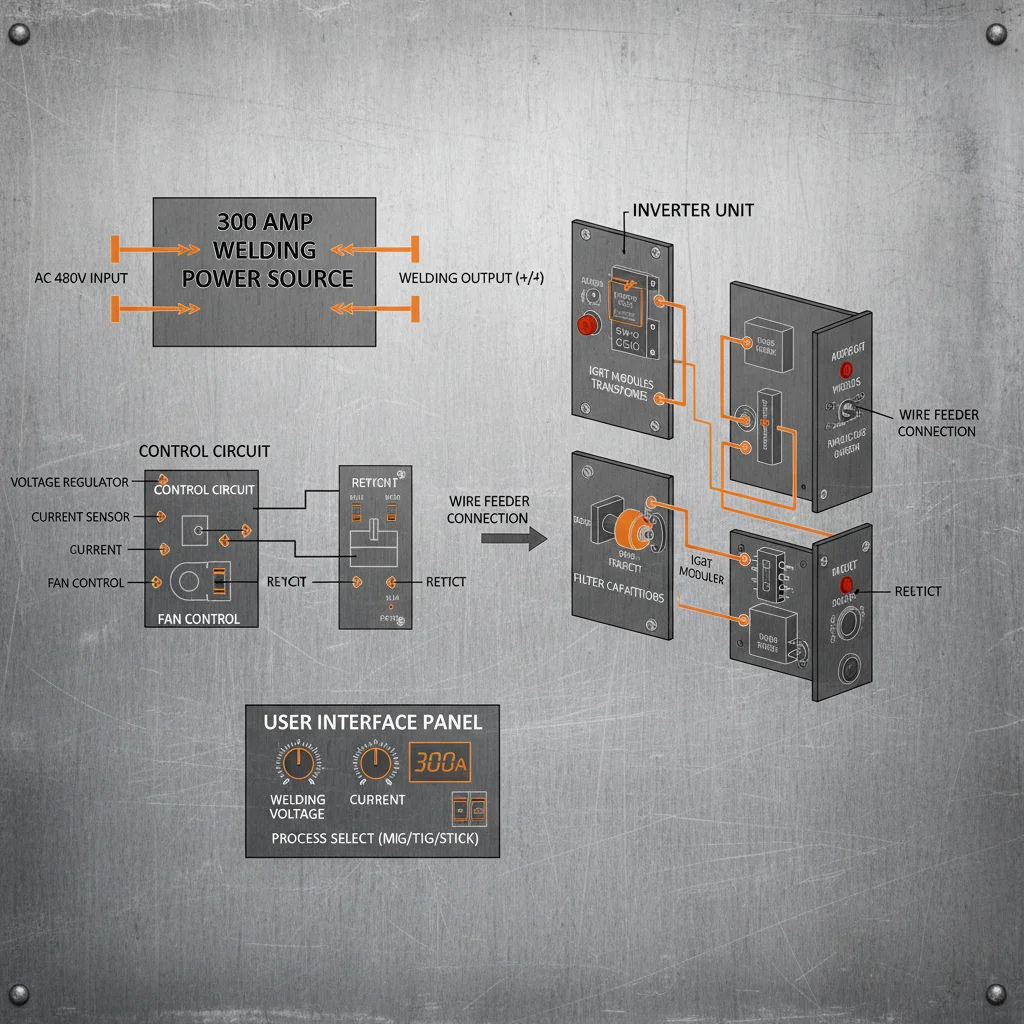 Professional 300 amp welding machine for Industrial Fabrication
