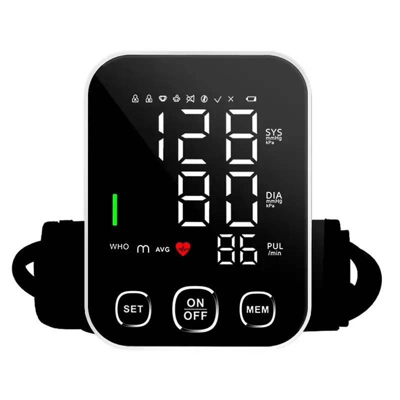 Smart Digital Upper Arm Blood Pressure Monitor With Large Cuff