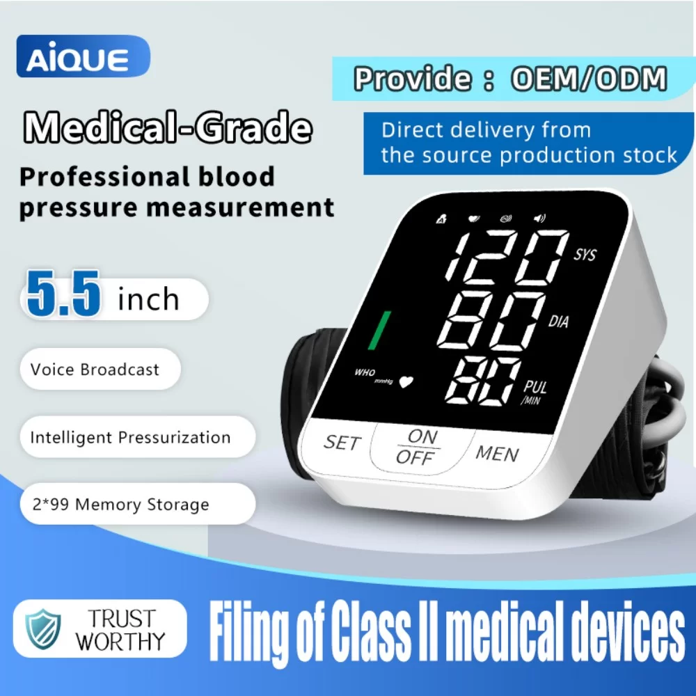 Automatic Upper Arm Blood Pressure Monitor With Dual-User Memory