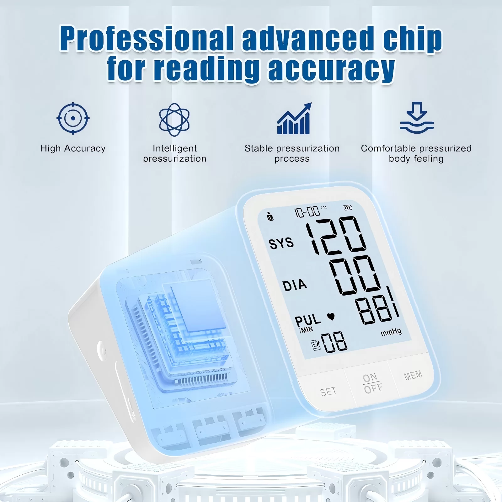 Smart Automatic Digital Upper Arm Blood Pressure Monitor